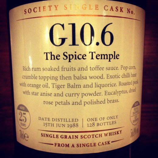 SMWS G10.6 The Spice Temple