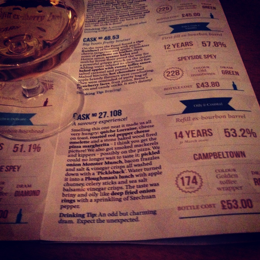 SMWS 27.108 A savoury experience!