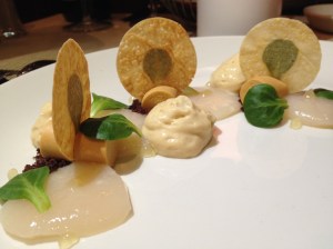 Ceviche of hand dived scallops