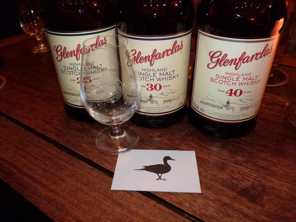 Duck's Inn Glenfarclas Vertical 25 30 40 year old