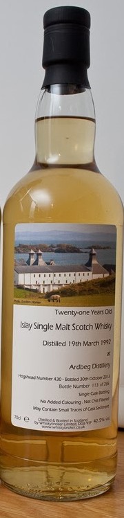 Ardbeg 21 Years Old 1992 Single Cask&nbsp;430