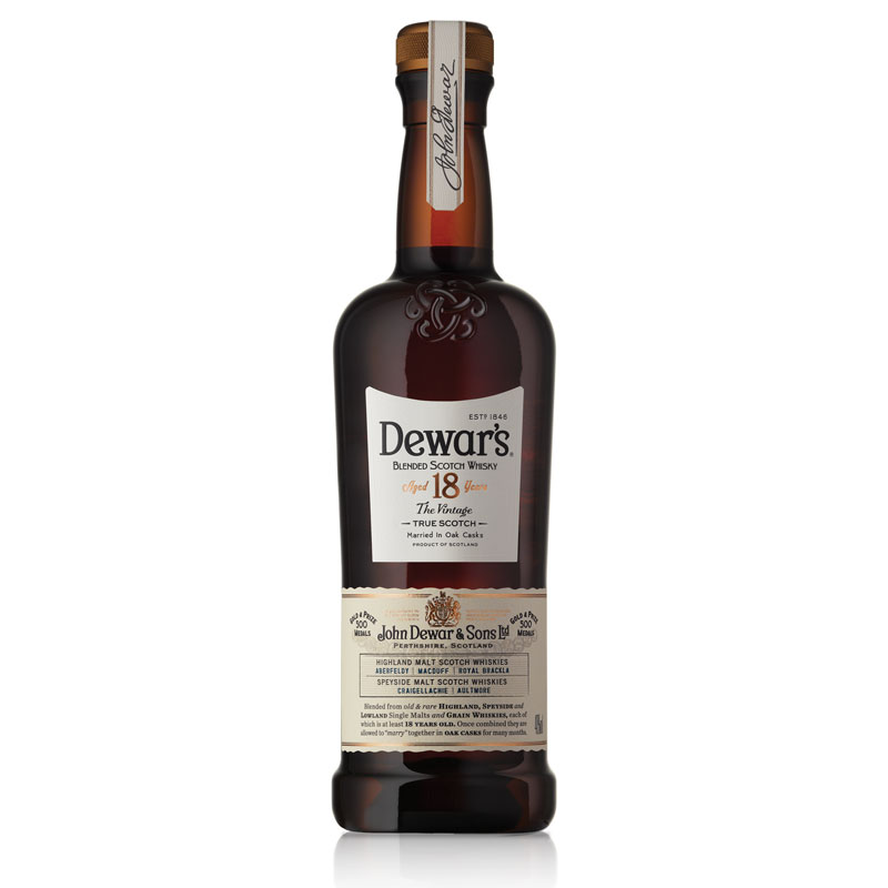 Dewars 18 Years Old The Vintage