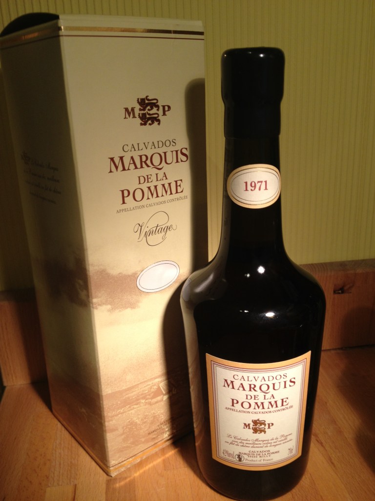 Calvados Coquerel Marquis de la pomme 1971