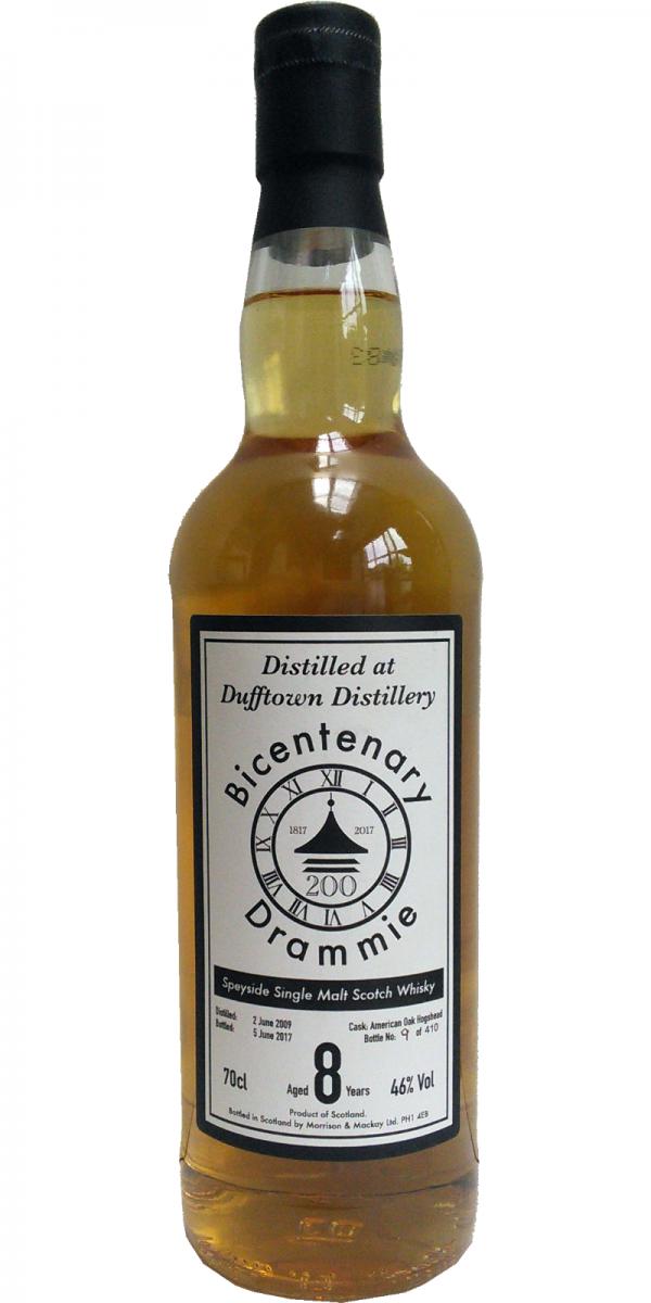 Dufftown 8 Years Old 2009 Bicentenary&nbsp;Drammie